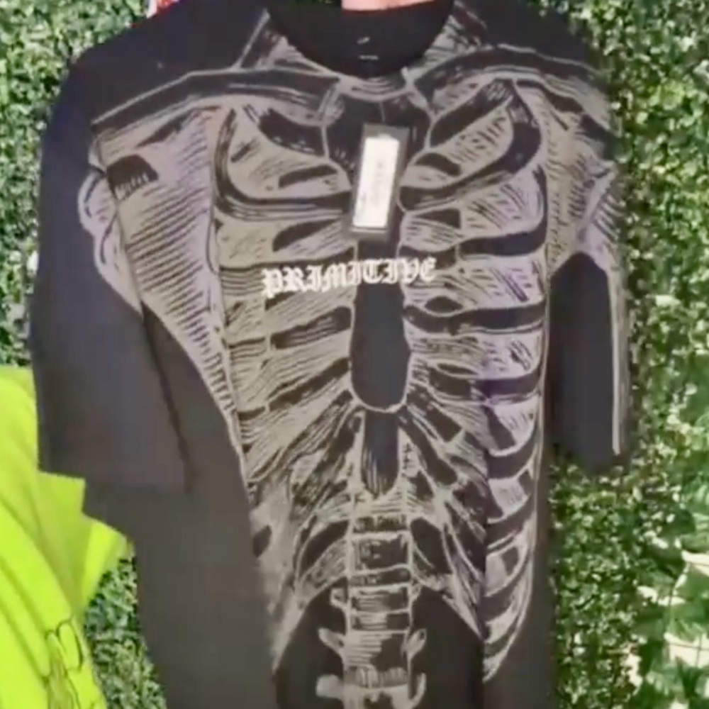 Primitive Black Skeleton Graphic Tee